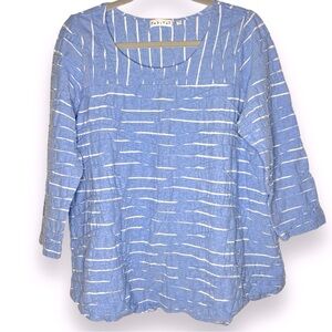 Habitat Textured Pullover Lagenlook A-Line Top Size Large
